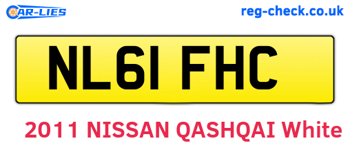 NL61FHC are the vehicle registration plates.