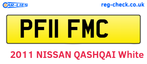 PF11FMC are the vehicle registration plates.