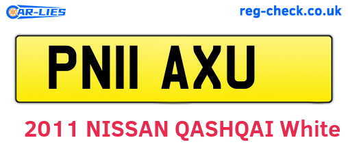 PN11AXU are the vehicle registration plates.