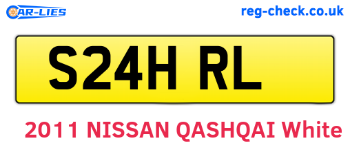 S24HRL are the vehicle registration plates.