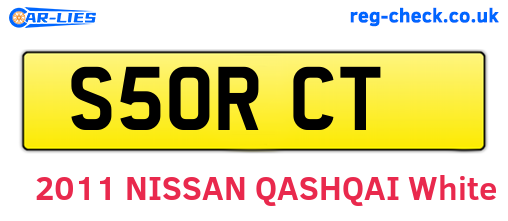 S50RCT are the vehicle registration plates.