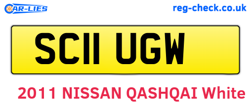 SC11UGW are the vehicle registration plates.