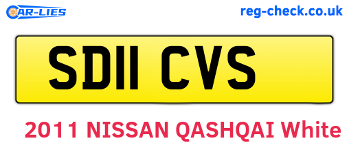 SD11CVS are the vehicle registration plates.