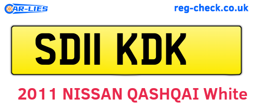 SD11KDK are the vehicle registration plates.
