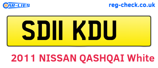 SD11KDU are the vehicle registration plates.