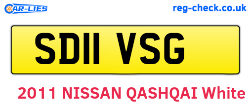 SD11VSG are the vehicle registration plates.