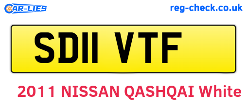 SD11VTF are the vehicle registration plates.