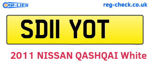 SD11YOT are the vehicle registration plates.