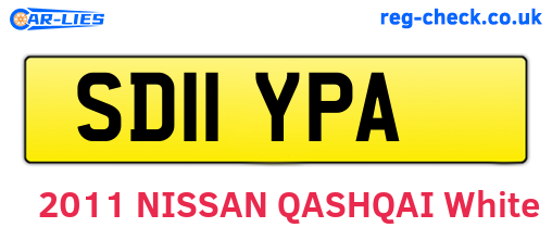 SD11YPA are the vehicle registration plates.