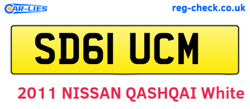 SD61UCM are the vehicle registration plates.