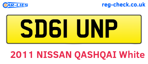 SD61UNP are the vehicle registration plates.