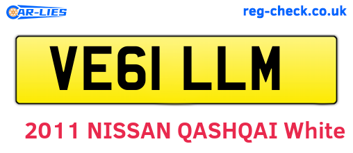 VE61LLM are the vehicle registration plates.