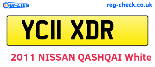 YC11XDR are the vehicle registration plates.