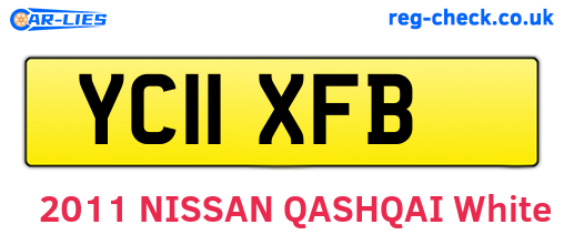 YC11XFB are the vehicle registration plates.