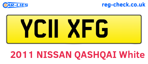 YC11XFG are the vehicle registration plates.