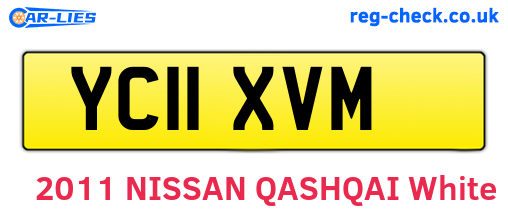 YC11XVM are the vehicle registration plates.