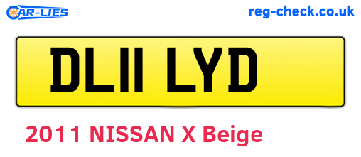 DL11LYD are the vehicle registration plates.