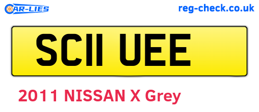 SC11UEE are the vehicle registration plates.