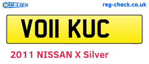 VO11KUC are the vehicle registration plates.