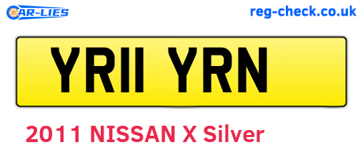 YR11YRN are the vehicle registration plates.