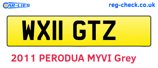 WX11GTZ are the vehicle registration plates.