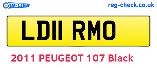 LD11RMO are the vehicle registration plates.