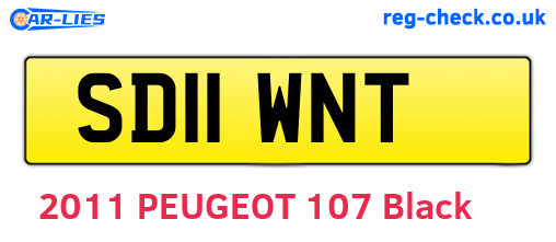 SD11WNT are the vehicle registration plates.