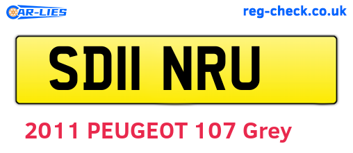 SD11NRU are the vehicle registration plates.
