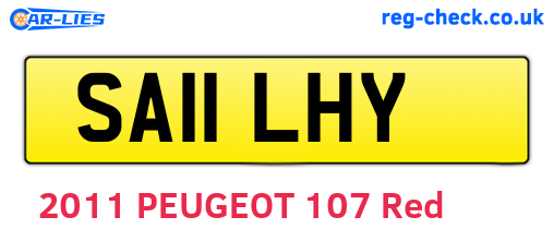 SA11LHY are the vehicle registration plates.