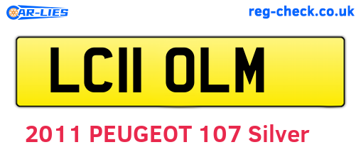 LC11OLM are the vehicle registration plates.