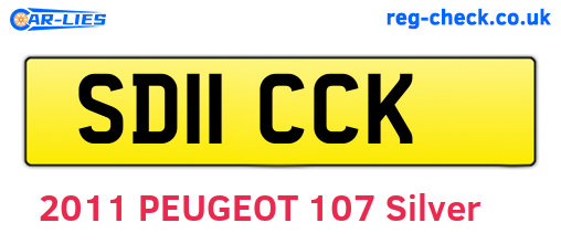 SD11CCK are the vehicle registration plates.
