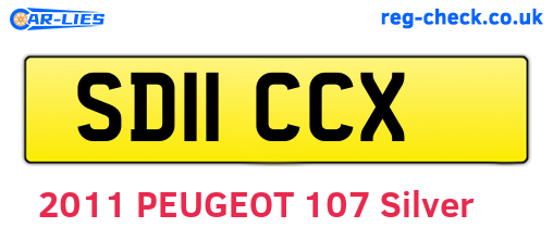 SD11CCX are the vehicle registration plates.