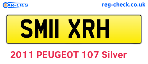 SM11XRH are the vehicle registration plates.
