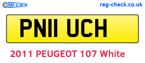 PN11UCH are the vehicle registration plates.