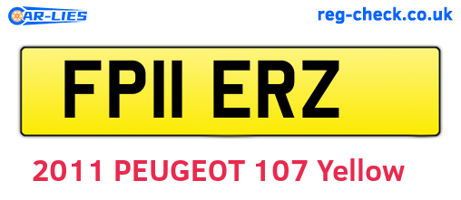 FP11ERZ are the vehicle registration plates.