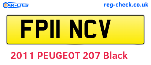 FP11NCV are the vehicle registration plates.