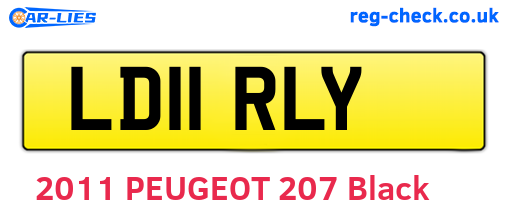 LD11RLY are the vehicle registration plates.