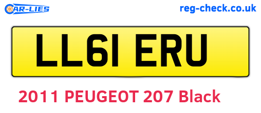 LL61ERU are the vehicle registration plates.