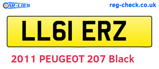LL61ERZ are the vehicle registration plates.