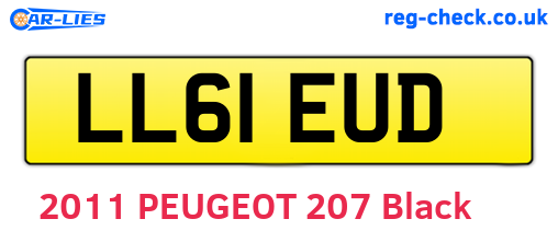 LL61EUD are the vehicle registration plates.