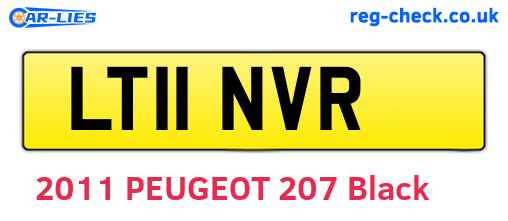 LT11NVR are the vehicle registration plates.