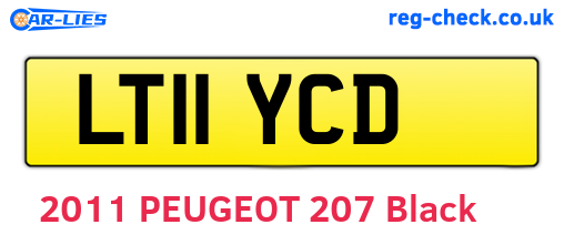 LT11YCD are the vehicle registration plates.