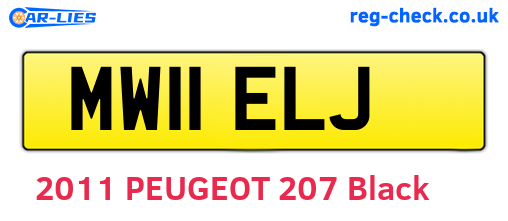 MW11ELJ are the vehicle registration plates.