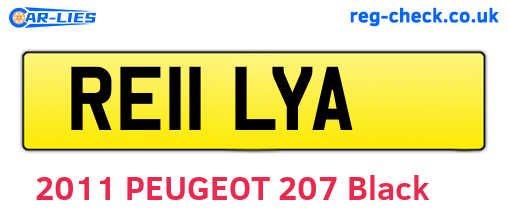 RE11LYA are the vehicle registration plates.
