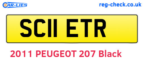 SC11ETR are the vehicle registration plates.