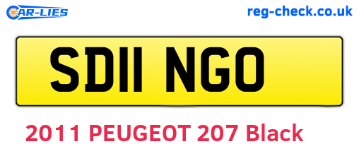 SD11NGO are the vehicle registration plates.