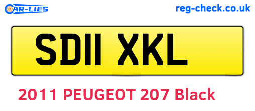 SD11XKL are the vehicle registration plates.
