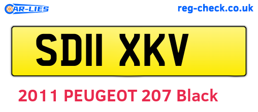 SD11XKV are the vehicle registration plates.