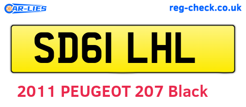 SD61LHL are the vehicle registration plates.
