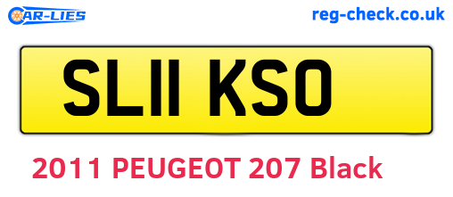SL11KSO are the vehicle registration plates.